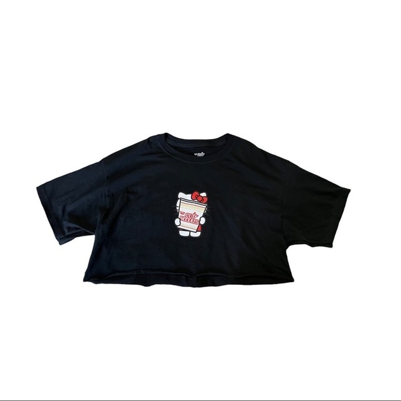 Cup Noodles x Hello Kitty Cropped Tee Size Large - Picture 1 of 5